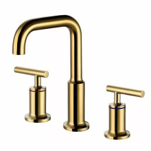 Grifo de gabinete de baño dorado WRAS Cupc Chrome 8 &quot;Grifo de baño termostático generalizado